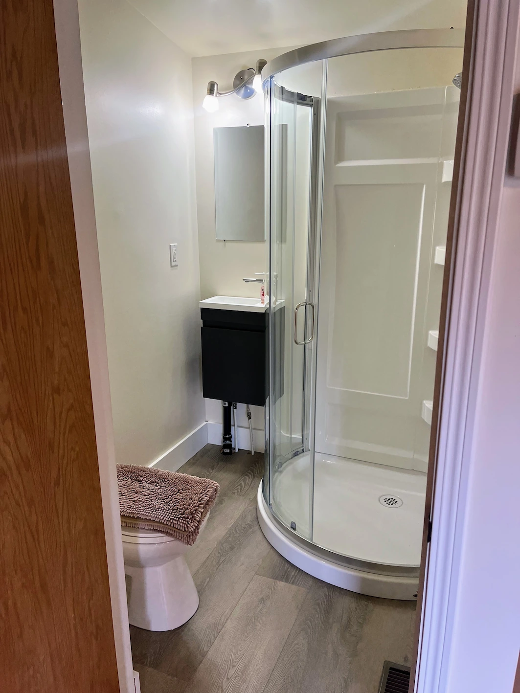 Louie Lake Cabin Shower